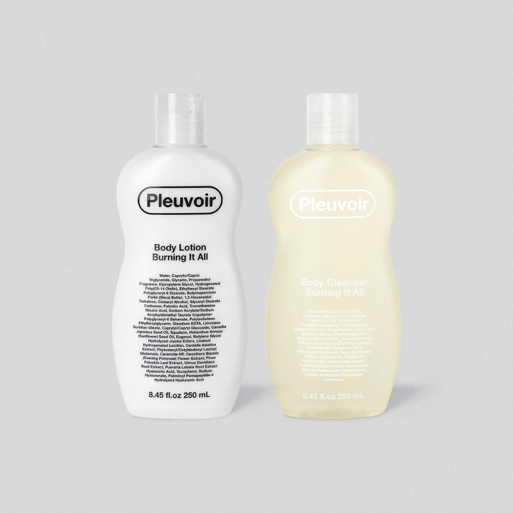 THE WHITE COLLECTION BURNING IT ALL Body Lotion & Body Cleanser 250ml x 2