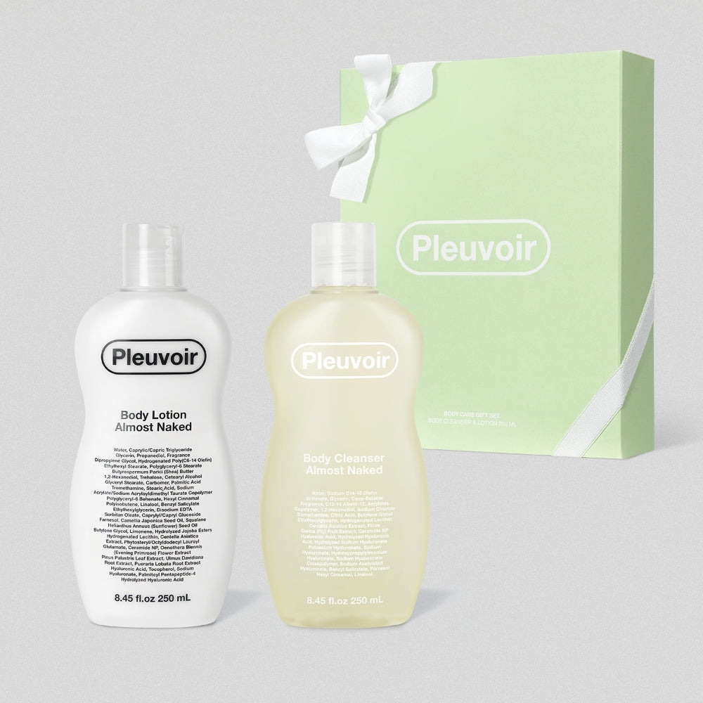 THE WHITE COLLECTION ALMOST NAKED Body Lotion & Body Cleanser 250ml x 2