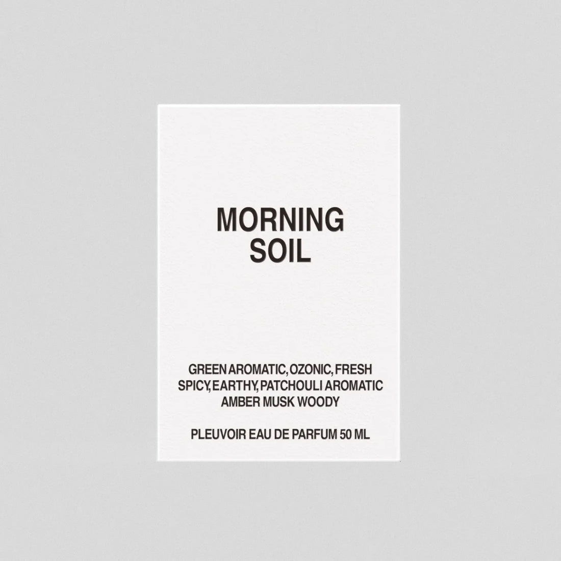 MORNING SOIL Eau De Parfum 50ml