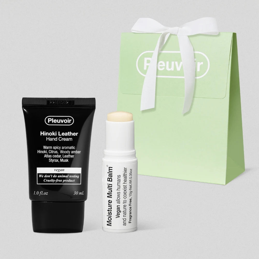 HINOKI LEATHER Hand Cream & Multi Balm Set
